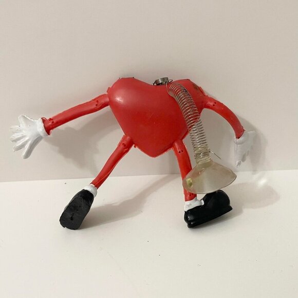 Vtg Heart Rubber Figure Window Cling Googly Eyes Toy - Picture 10 of 16